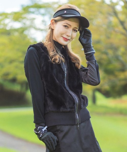 エコファーアウターベスト【蓄熱保温裏地付き】 