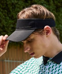 LANVIN SPORT(ランバン スポール)/【宮沢氷魚着用】カラーブロックサンバイザー【アウトレット】/ブラック×ブラック