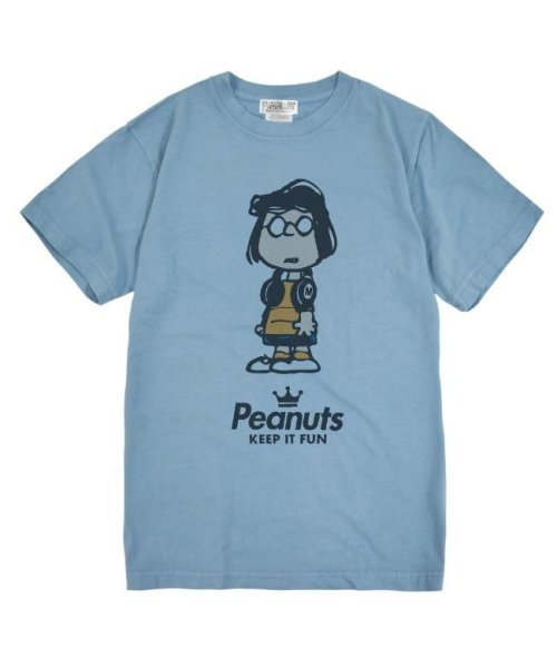  PEANUTS( ピーナッツ)/マーシー スヌーピー Tシャツ 半袖 スヌーピー 友達 SNOOPY グッズ キャラクター 登場 人物 Marcie /サックス