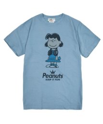  PEANUTS( ピーナッツ)/ルーシー スヌーピー Tシャツ 半袖 スヌーピー 友達 SNOOPY グッズ キャラクター 登場 人物 Lucy ルーシー・ヴァン・ペルト Lucy Van P/サックス