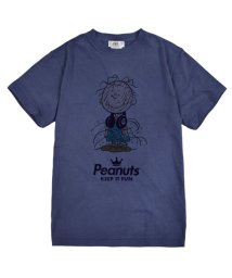  PEANUTS( ピーナッツ)/ピッグペン スヌーピー Tシャツ 半袖 スヌーピー 友達 SNOOPY グッズ キャラクター 登場 人物 Pigpen /ネイビー