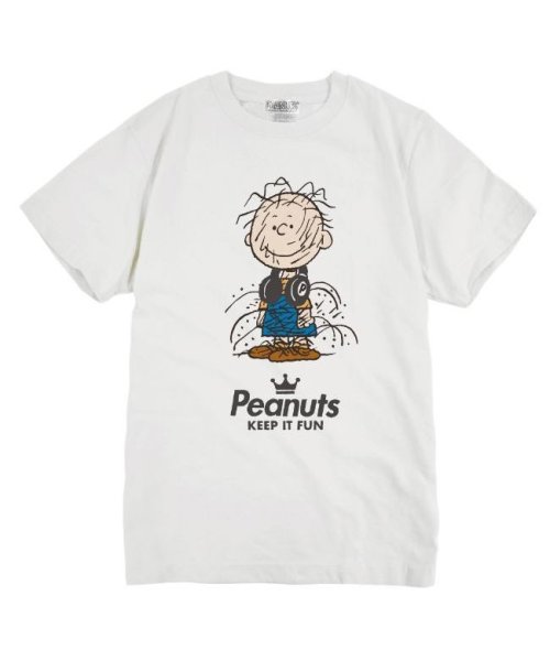  PEANUTS( ピーナッツ)/ピッグペン スヌーピー Tシャツ 半袖 スヌーピー 友達 SNOOPY グッズ キャラクター 登場 人物 Pigpen /ホワイト