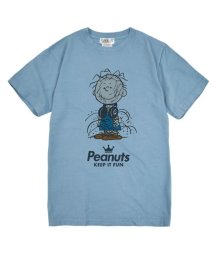  PEANUTS( ピーナッツ)/ピッグペン スヌーピー Tシャツ 半袖 スヌーピー 友達 SNOOPY グッズ キャラクター 登場 人物 Pigpen /サックス