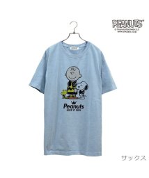  PEANUTS/スヌーピー  Tシャツ 半袖 音楽 ヘッドフォン 夏 フェス サークル ストリート デザイン メンズ レディース SNOOPY チャーリーブラウン ウッドストッ/505417487