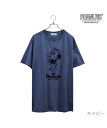  PEANUTS/ベル 半袖 Tシャツ ピグメント 音楽　ヘッドフォン 夏 フェス サークル ストリート　メンズ レディース スヌーピー SNOOPY BIG 大きい サイズ S/505417488