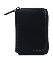 POLICE(ポリス)/ポリス POLICE ラウンドショートウォレット 財布 二つ折り メンズ 本革 ラウンドファスナー ROUND SHORT WALLET ブラック 黒 PA－7/ブラック