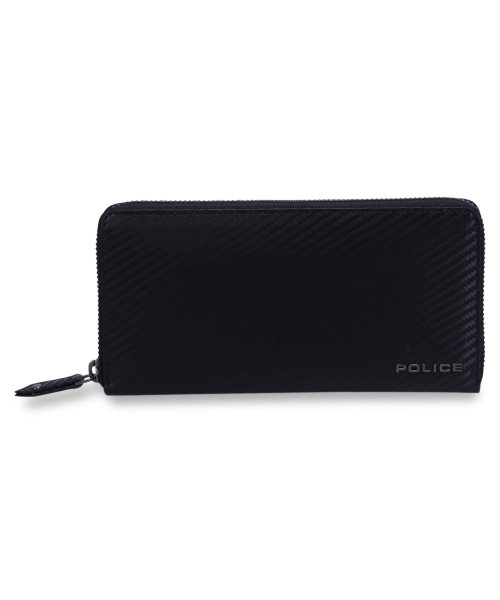 POLICE(ポリス)/ポリス POLICE ラウンドウォレット 財布 長財布 メンズ 本革 ラウンドファスナー ROUND WALLET ブラック 黒 PA－70803/ブラック