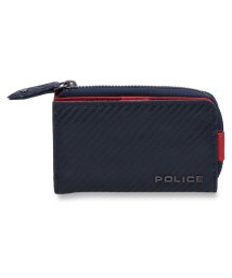 POLICE(ポリス)/ポリス POLICE キーケース コインケース メンズ 本革 L字ファスナー KEY CASE ブラック 黒 PA－70805/ネイビー