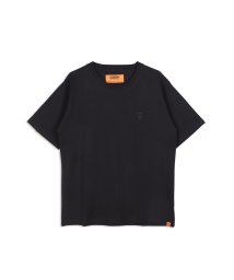 UNIVERSAL OVERALL(ユニバーサルオーバーオール)/ユニバーサルオーバーオール UNIVERSAL OVERALL Tシャツ 半袖 メンズ レディース 無地 UO EMBROIDERY TEE ブラック 黒 U2/ブラック