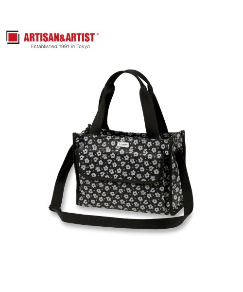 アルティザン&アーティスト ARTISAN&ARTIST トートバッグ ショルダーバッグ スティルネス レディース 2way STILLNESS ブラック 黒 アルティザン&アーティスト ARTISAN&ARTIST STILLNESS