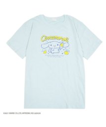 Sanrio characters(サンリオキャラクターズ)/サンリオ シナモロール PVCバッグ付き 半袖 Tシャツ  レディース メンズ 春 夏 プール 海 ホワイト サックス M L LL ギフト プレゼント/サックス