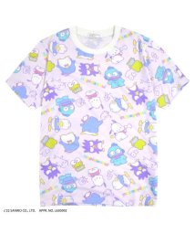 Sanrio characters/はぴだんぶい 総柄 サンリオ BIG Tシャツ ポケット付き M L LL/505426355