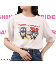 Sanrio characters/シン仮面ライダーxサンリオ コラボ プリントTシャツ 半袖 仮面ライダー サンリオ sanrio/505426362