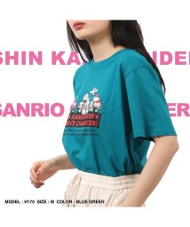 Sanrio characters/シン仮面ライダーxサンリオ コラボ プリントTシャツ 半袖 仮面ライダー サンリオ sanrio/505426362