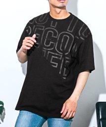 LUXSTYLE/ランダム切替ロゴプリント半袖Tシャツ/Tシャツ メンズ 半袖 ロゴ プリント 刺繍 ビッグロゴ/505427766