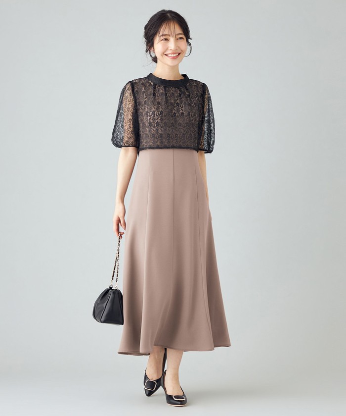 Lily Calin】レーストップス×マーメイド ドレス セット(505427799