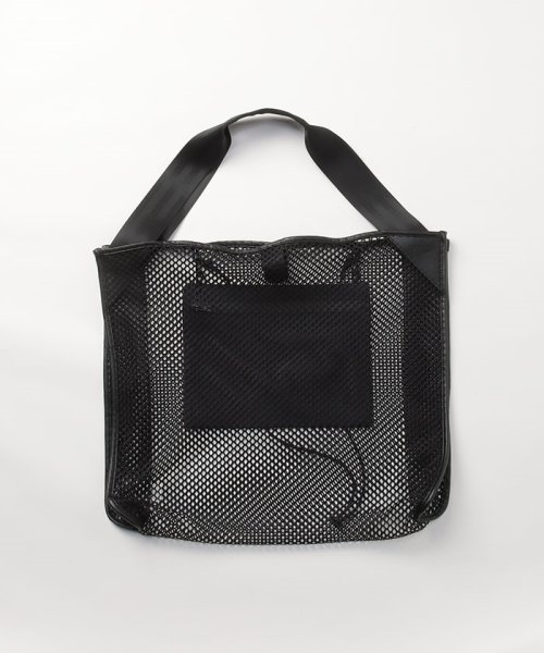 allureville(アルアバイル)/【SPEED(スピード)】 VOYAGE MESH BIG TOTE/ブラック