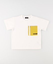 COMME CA ISM KIDS(コムサイズム（キッズ）)/ビッグポケット　半袖Tシャツ/ホワイト