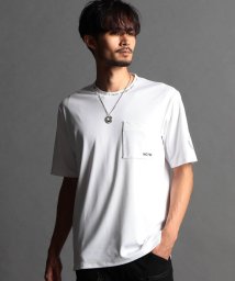 NICOLE CLUB FOR MEN(ニコルクラブフォーメン)/シートロゴプリント半袖Ｔシャツ/09ホワイト