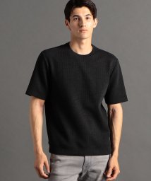 MONSIEUR NICOLE(ムッシュニコル)/グレンチェックジャカード Tシャツ/49ブラック