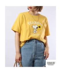  PEANUTS/スヌーピー Tシャツ トップス 半袖 プリント 花 SNOOPY PEANUTS/505417265