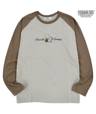  PEANUTS/スヌーピー Tシャツ ロンT  刺繍 ラグラン SNOOPY PEANUTS/505417289