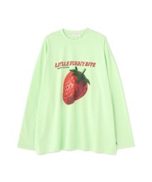 LHP(エルエイチピー)/LittleSunnyBite/リトルサニーバイト/Strawberry long tee/ロンT/グリーン