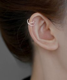ninon(ニノン)/シンプルデザインイヤーカフ/両耳セット/シルバー