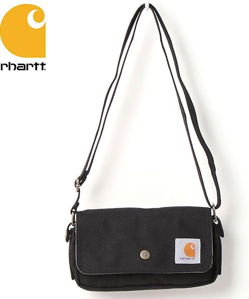 TopIsm(トップイズム)/Carhartt カーハート Essentials Pouch 2WAY ショルダーバッグ ポーチ ボディバッグ トートバッグ メンズ レディース 鞄 カバン/ブラック