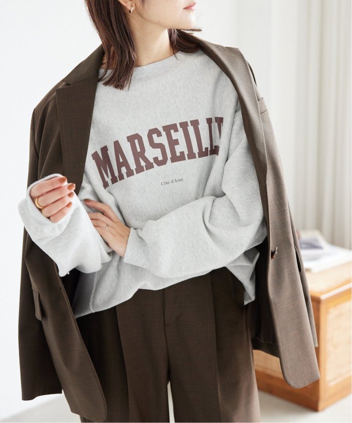 【美品】SLOBE IENA★MARSEILLE ロゴスウェット