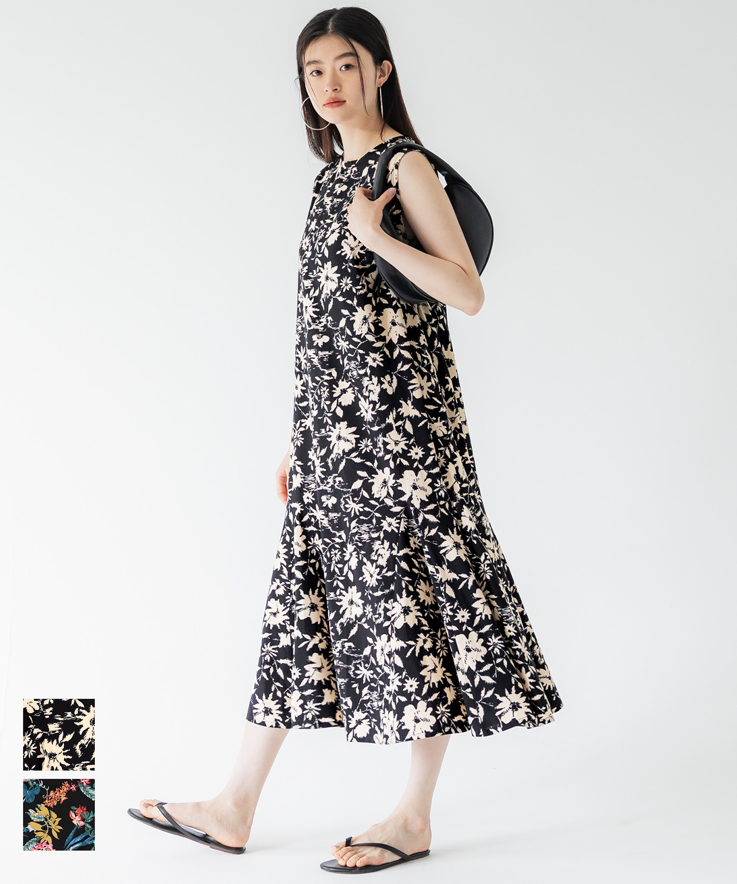 花柄ノースリーブマーメイドワンピース(505370988) | コカ(coca