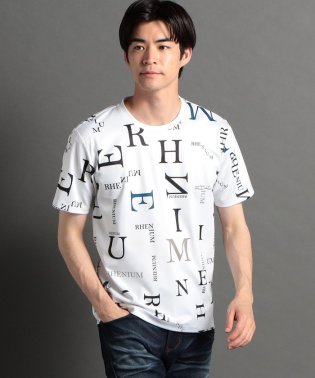 HIDEAWAYS NICOLE/【WEB限定】ランダムロゴプリント半袖Ｔシャツ/505397375