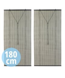 Kuraray Trading/UVカット効果あり！おしゃれで高級感のある遮熱すだれ 2本入り　約88cm×180cm　| インテリア/505400225