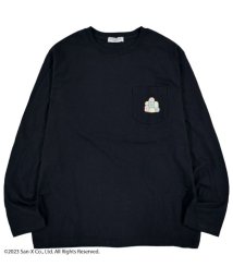 SUMIKKOGURASHI(すみっコぐらし)/すみっコぐらし 長袖 Tシャツ ポケット バック プリント San－X/ネイビー