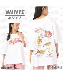  PEANUTS( ピーナッツ)/スヌーピー Tシャツ ピーナッツ 半袖 ハンバーガー SNOOPY PEANUTS/ホワイト
