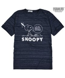  PEANUTS( ピーナッツ)/スヌーピー Tシャツ 半袖 メンズ プリント SNOOPY PEANUTS/ネイビー