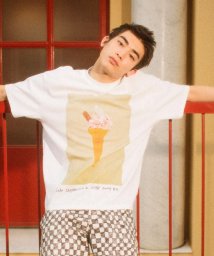 LHP(エルエイチピー)/LittleSunnyBite/リトルサニーバイト/luke stephenson xLSB Big ice cream tee/ホワイト