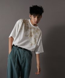 JUNRed(ジュンレッド)/大阪文化コラボ / ギリープリント半袖Tシャツ/ホワイト（10）