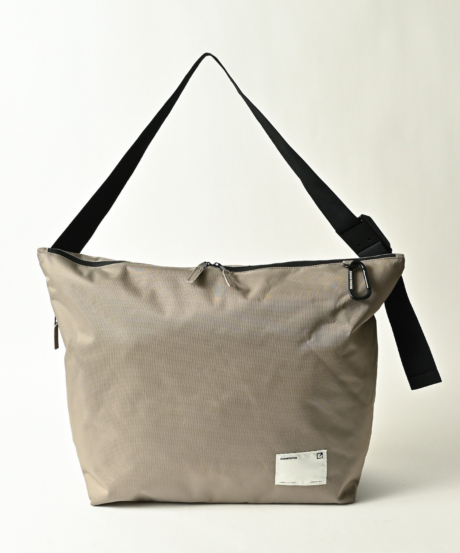 ADAMPATEK/water repellent nylon shoulder big bag/撥水ナイロン