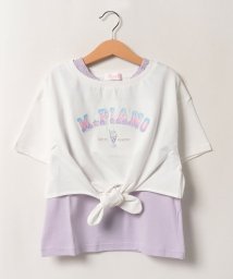 mezzo piano/前結びカレッジロゴTシャツ＆タンクトップセット/505386431