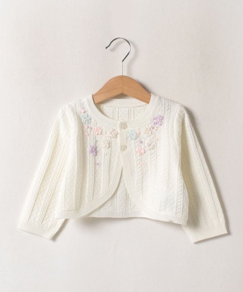 リボン刺しゅうニットボレロ(505386495) | メゾピアノ(mezzo piano  