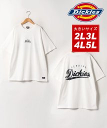 MARUKAWA(大きいサイズのマルカワ)/【Genuine Dickies】ジェニュインディッキーズ 大きいサイズ[2L 3L 4L 5L]刺繍＆バックプリントTシャツ メンズ 半袖 トップス/ホワイト