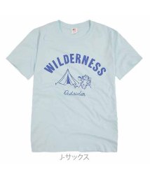 sonotanocharacter(その他のキャラクター)/プリントTシャツ メンズ 半袖 夏 アメカジ ストリート カジュアル ロゴ 男 女 サーフ 親子 ペア アメリカ 綿 100% USA コットン お揃い カット/サックス