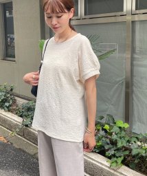 NICE CLAUP OUTLET/後ろタックシボシボチュニックトップス/505426501
