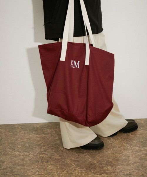 ADAM ET ROPE'(アダム　エ　ロペ)/【PARROTT CANVAS】PCM CANVAS TOTE/ワイン（66）