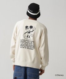 AVIREX(AVIREX)/《Disney Collection》CREWNECK SWEAT MICKEY/ナチュラル4