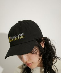 ADAM ET ROPE'(アダム　エ　ロペ)/【PARROTT CANVAS】EAST SIDE PARK CAP/ブラック（01）