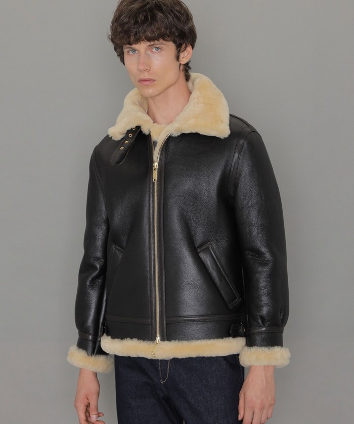 シープスキンムートンB-3ブルゾン(505432262)|HANKYU MEN'S シープスキンムートンB-3ブルゾン(505432262)|HANKYU MEN'S
