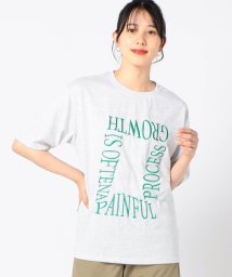 Grand PARK(グランドパーク)/スクエアウェーブ 刺繍ロゴTシャツ/19ライトグレー