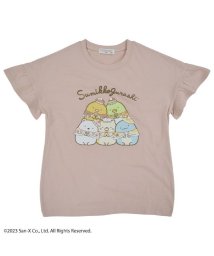 SUMIKKOGURASHI(すみっコぐらし)/すみっコぐらし サンエックス 子供 キッズ Tシャツ フリル ガールズ プリント San－X/ピンクベージュ